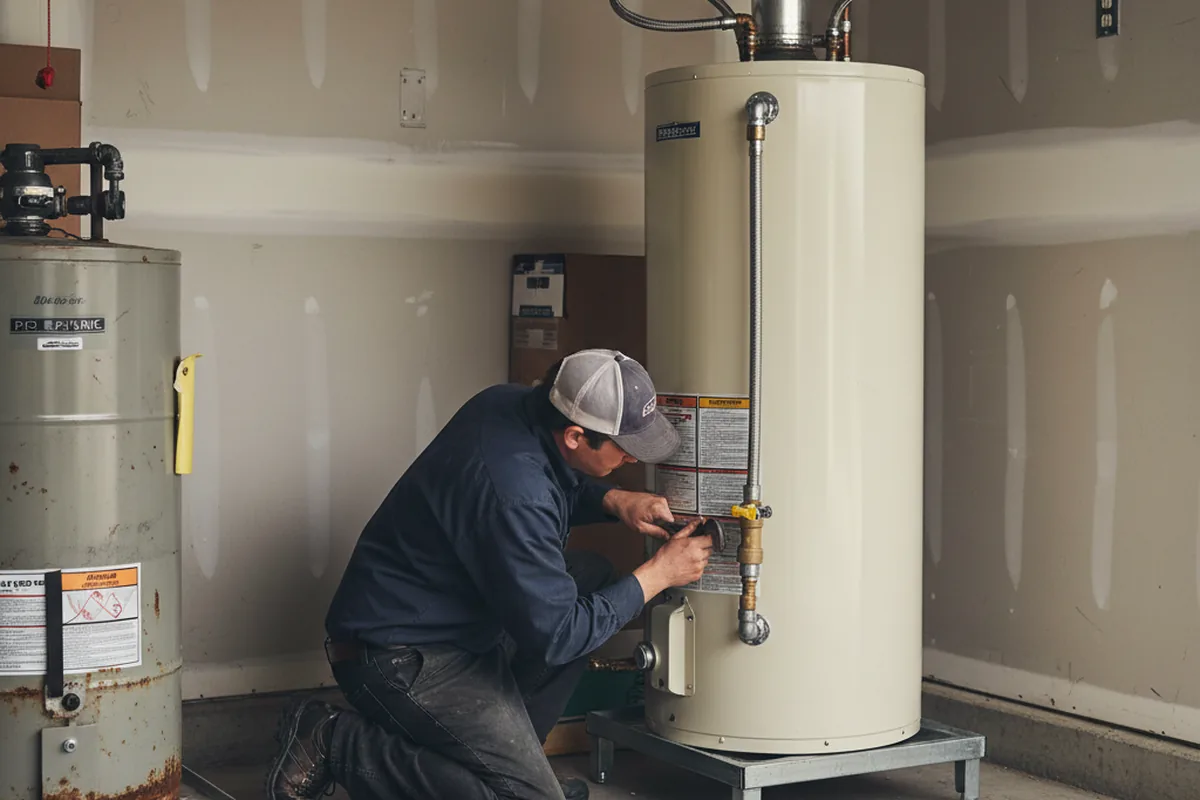 Water heater and shutoff valve replacement in Shady Cove